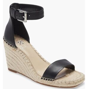 🌸VINCE CAMUTO🌸 Meddrina Ankle Strap Sandal Black Size: 10M